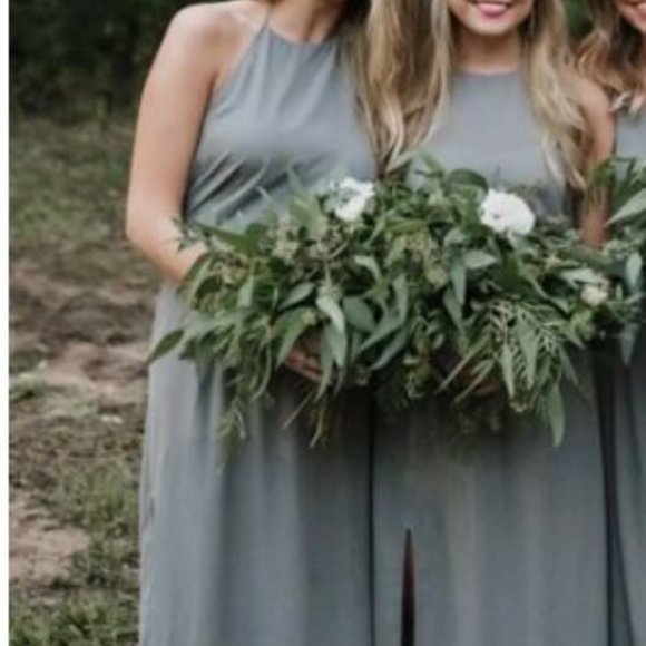 Show Me Your MuMu Dresses & Skirts - Show Me Your Mumu Heather Halter  charcoal dress